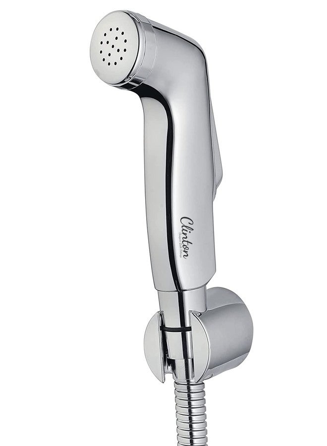 Clinton CHF-2041 ABS Health Faucet with 1mtr Flexible Hose Pipe and Wall Hook